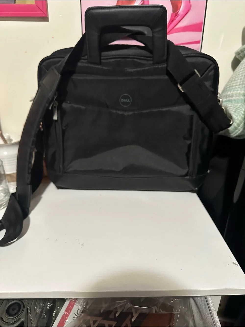 Dell Black Laptop Briefcase with Shoulder Strap